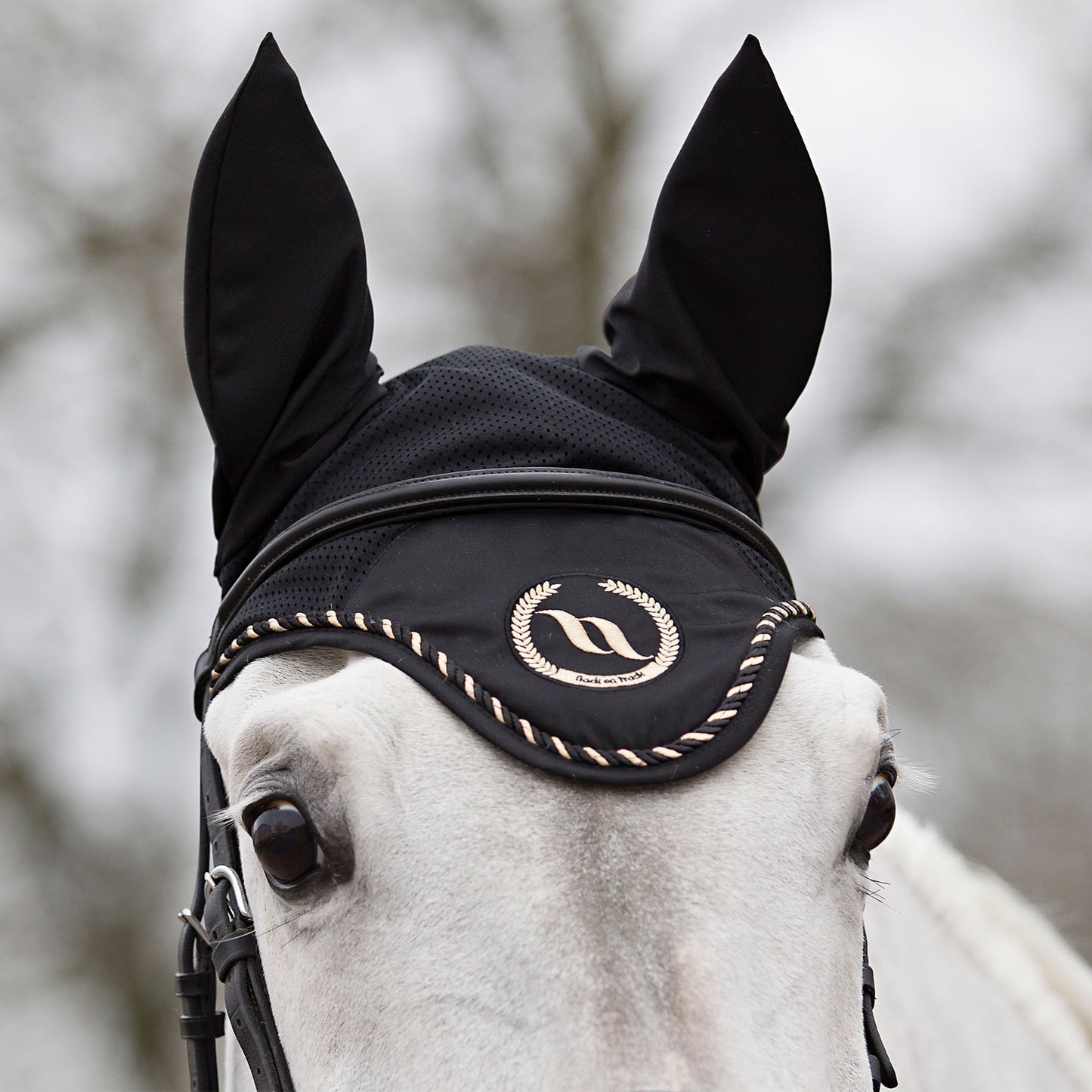 Horse Bonnet Taye, Svart Full - Back on Track Sverige (5300130480283)