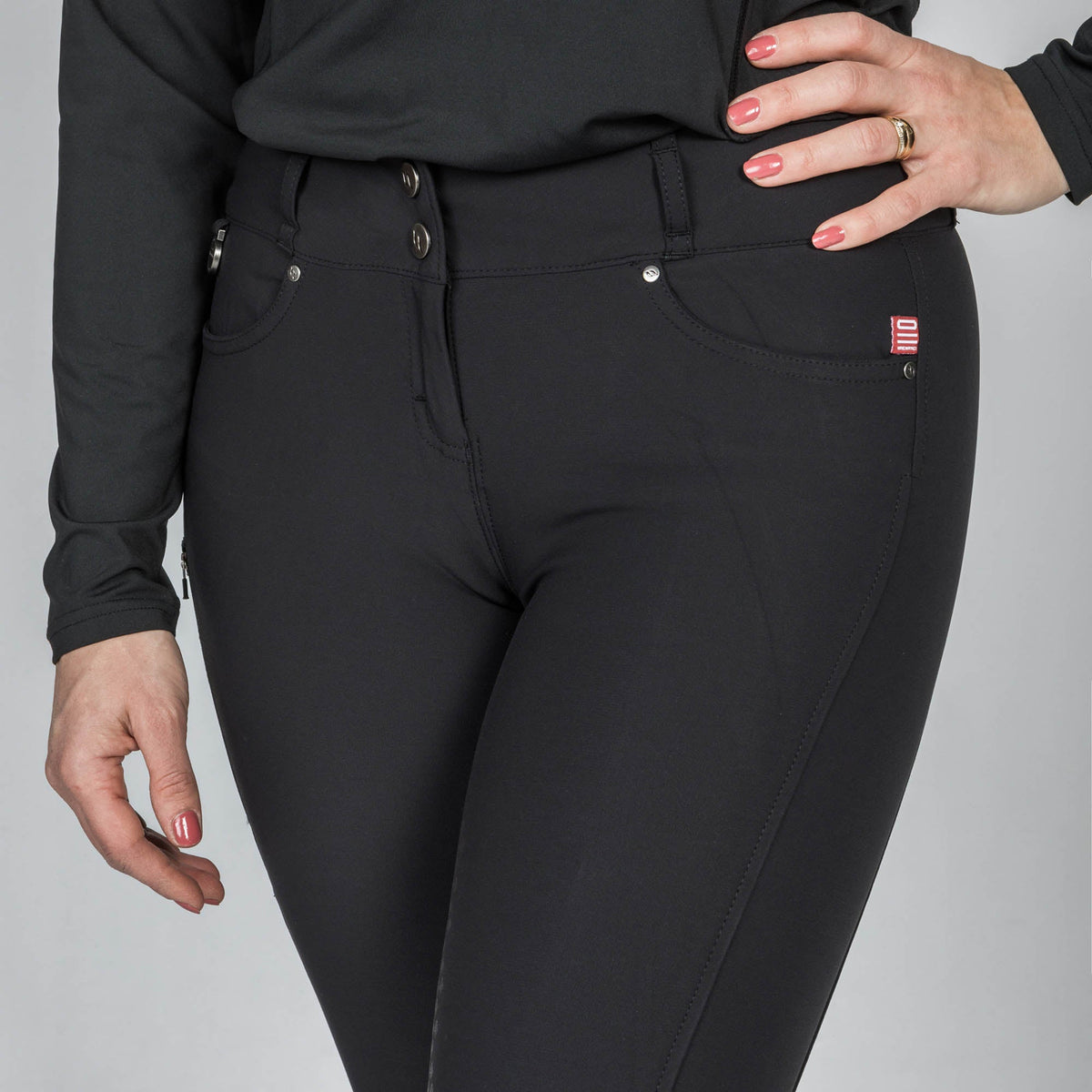 "Julia" Damen-Reithose mit Kniebesatz