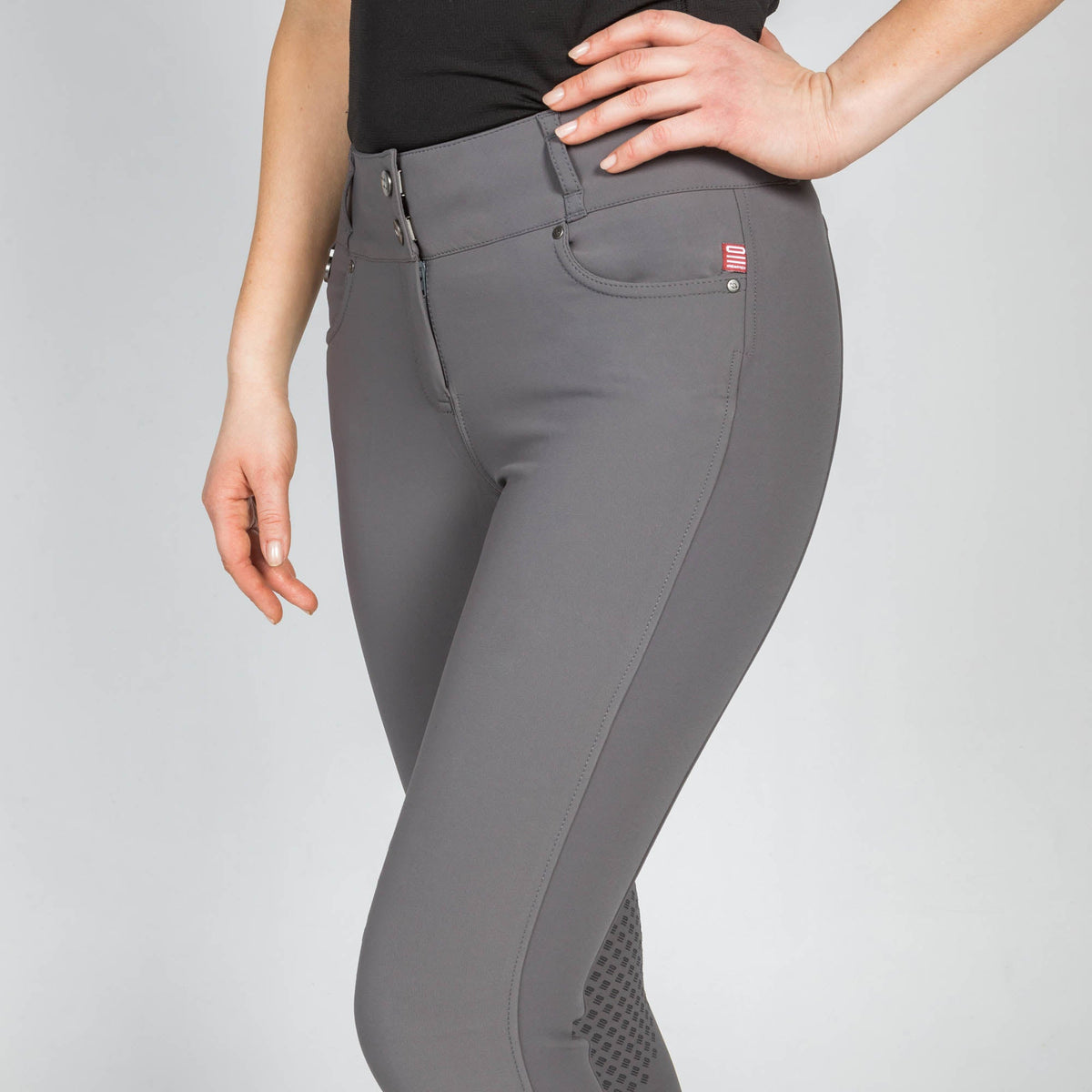 "Julia" Damen-Reithose mit Kniebesatz