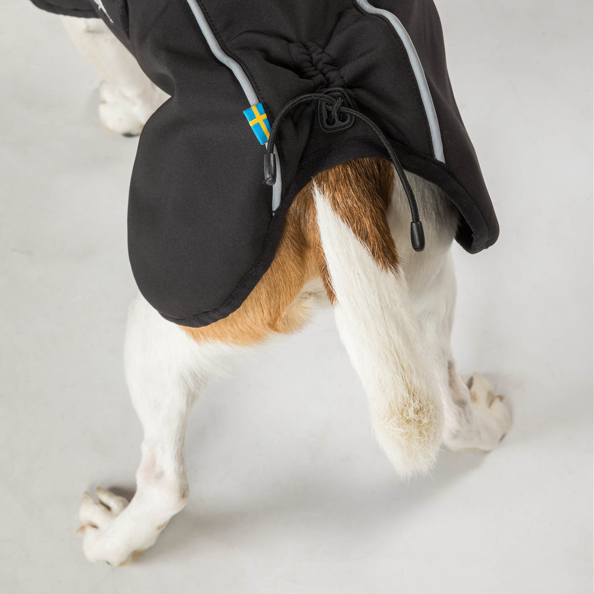 BARK Softshell Dog Coat, High set tail
