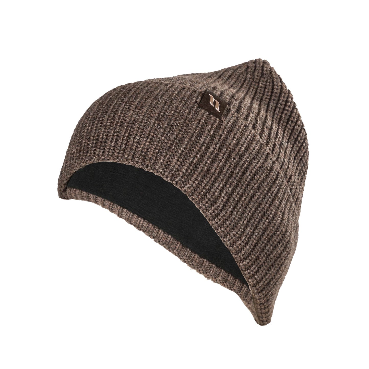 "Ava" Wolmix beanie met omslag