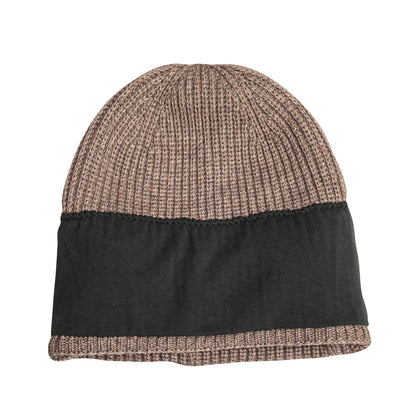 "Ava" Wolmix beanie met omslag