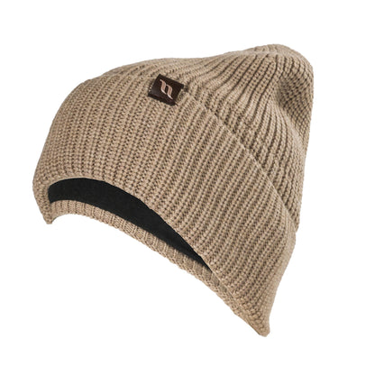 "Ava" Wolmix beanie met omslag