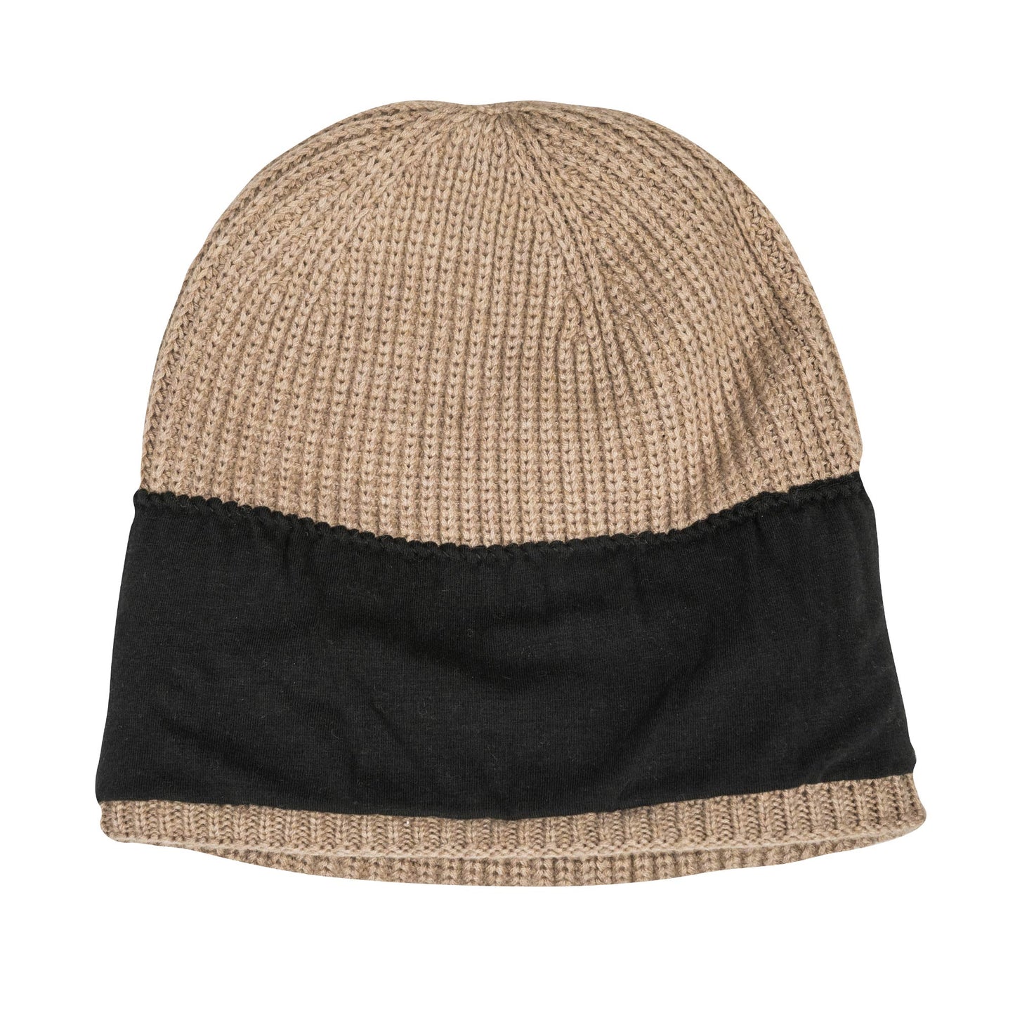 "Ava" Wolmix beanie met omslag