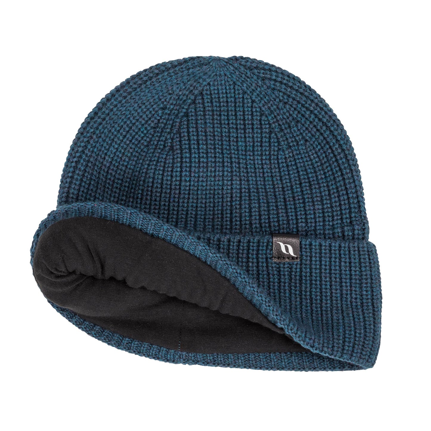 "Ava" Wolmix beanie met omslag