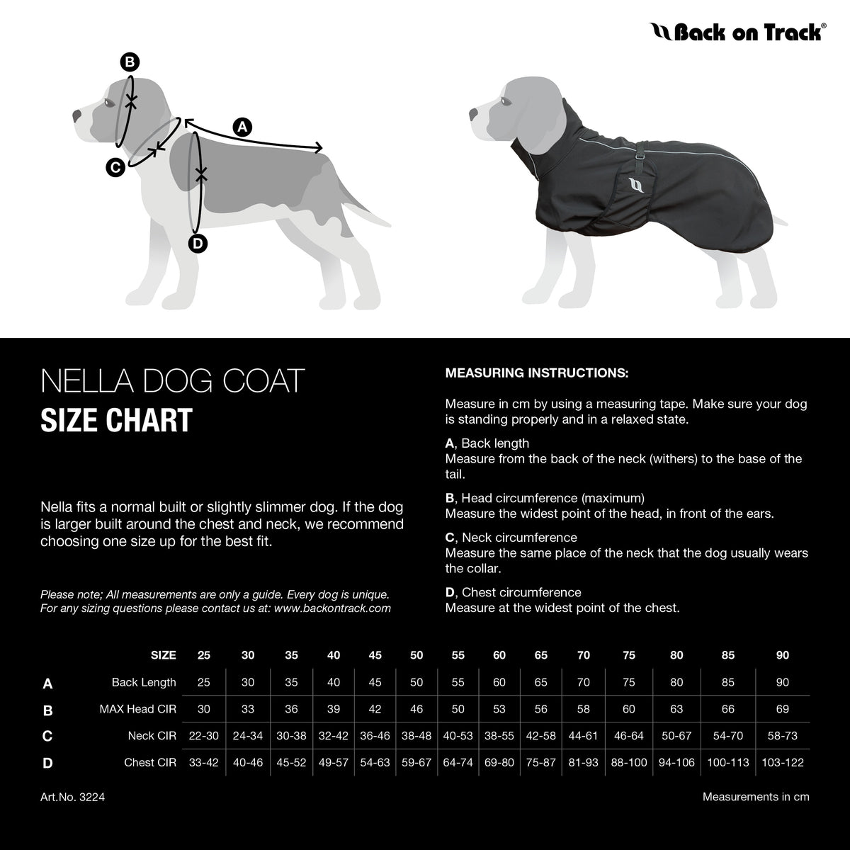 "Nella" All Weather Dog Coat